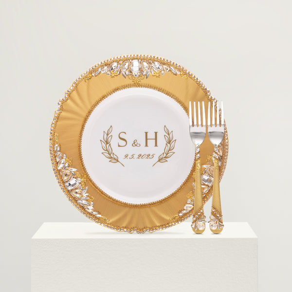 Plate and Forks