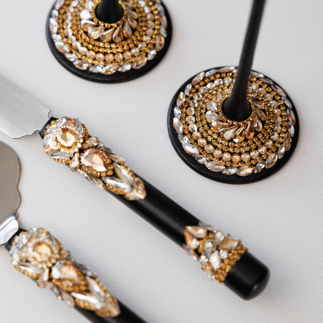 Valencia Black & Gold Flutes - The Èlliance