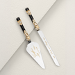 Valencia Black & Gold Cake Knife and Server set - The Èlliance