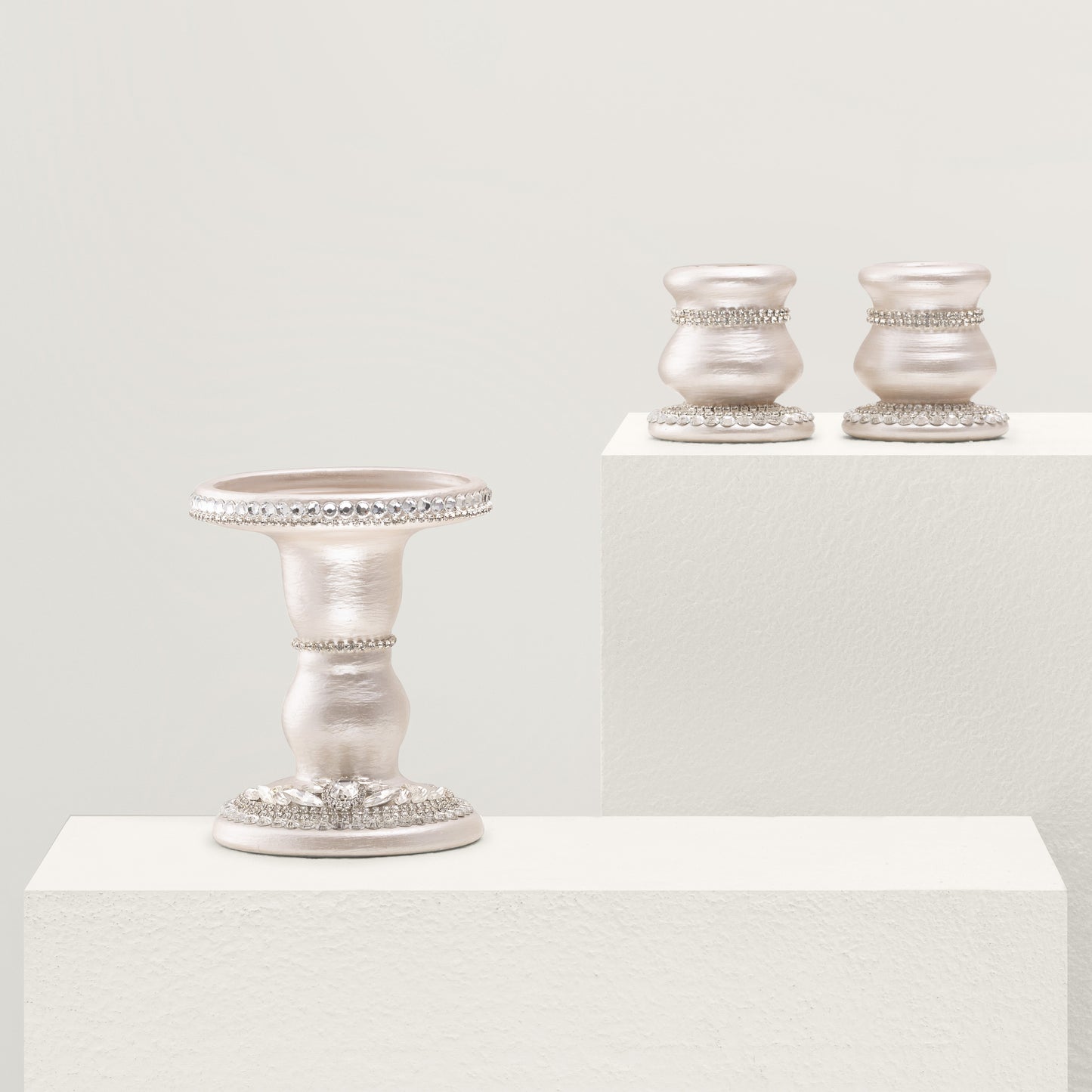 Royal Ivory Candle holders set