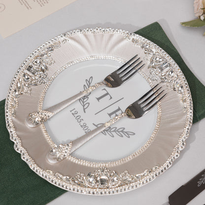 Royal Flutes & Cake Knife Server Premium Set