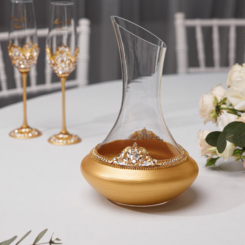 Gold Wedding Decanter | The Èlliance Valencia Collection