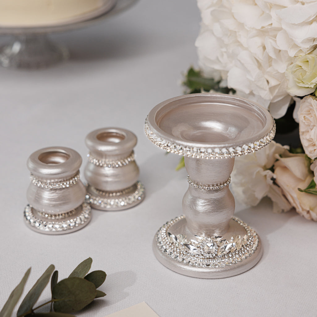 Royal Ivory Candle holders set