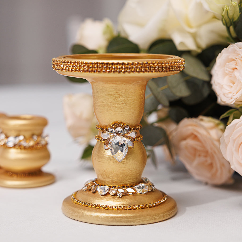 Test Gold Wedding Candle holders set, 3 items | The Èlliance Gloria Collection (Copy)