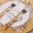 Gloria Gold Plate and Forks