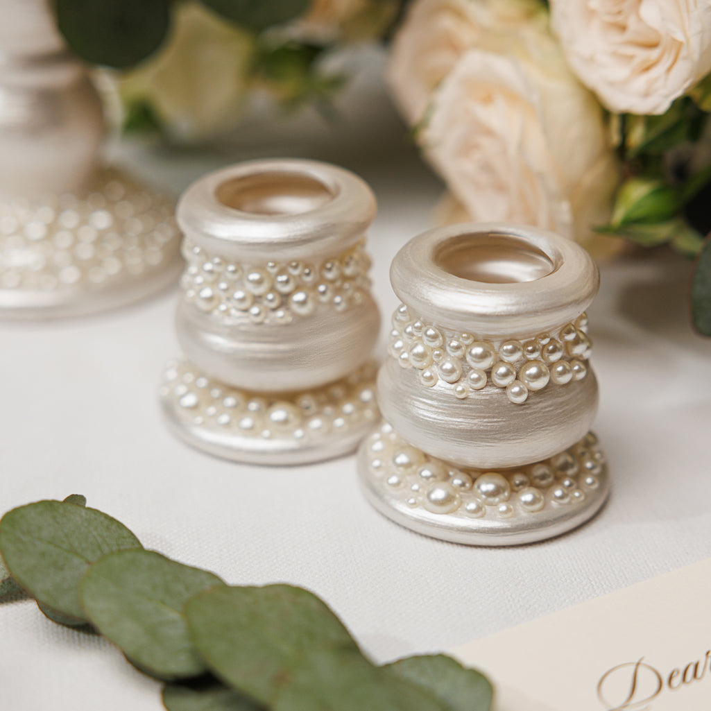 Pearl Candle Holders set