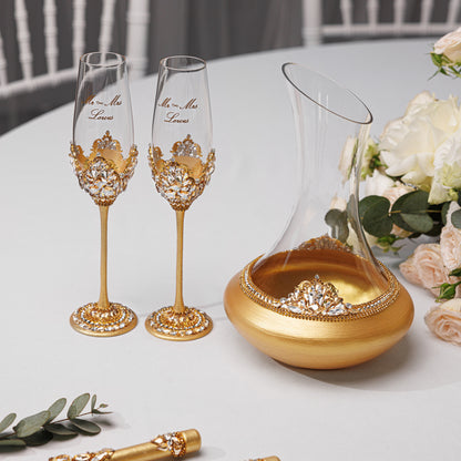 Gold Wedding Decanter | The Èlliance Valencia Collection