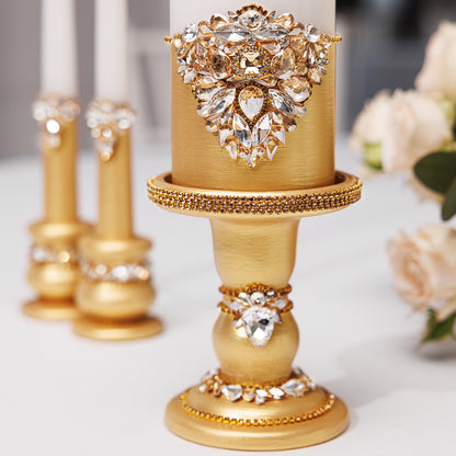 Test Gold Wedding Candle holders set, 3 items | The Èlliance Gloria Collection (Copy)