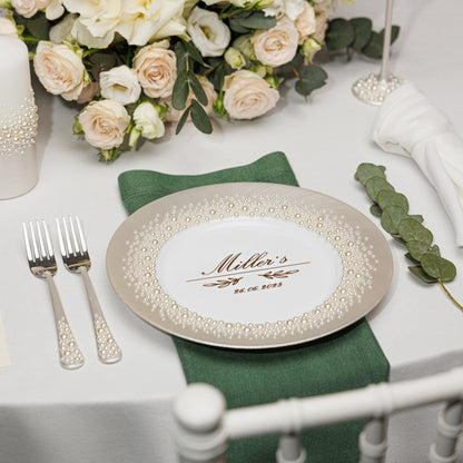 Pearl Plate and Forks