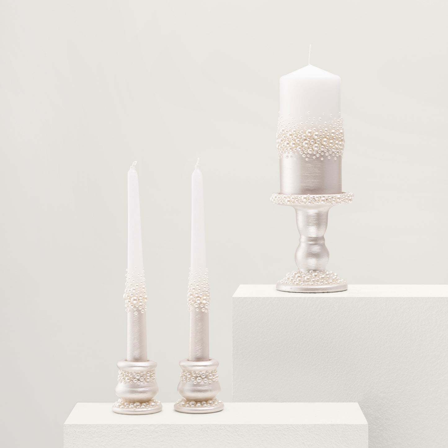 Pearl Candle Holders set